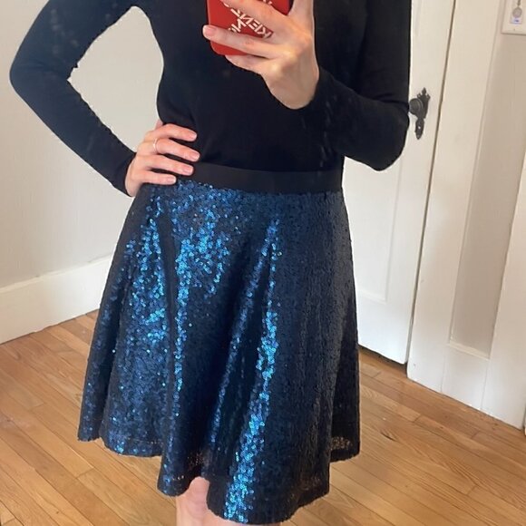 𝅺💙 YFL Reserved blue sparky mini skirt - Picture 1 of 9
